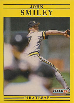 #50 John Smiley - Pittsburgh Pirates - 1991 Fleer Baseball