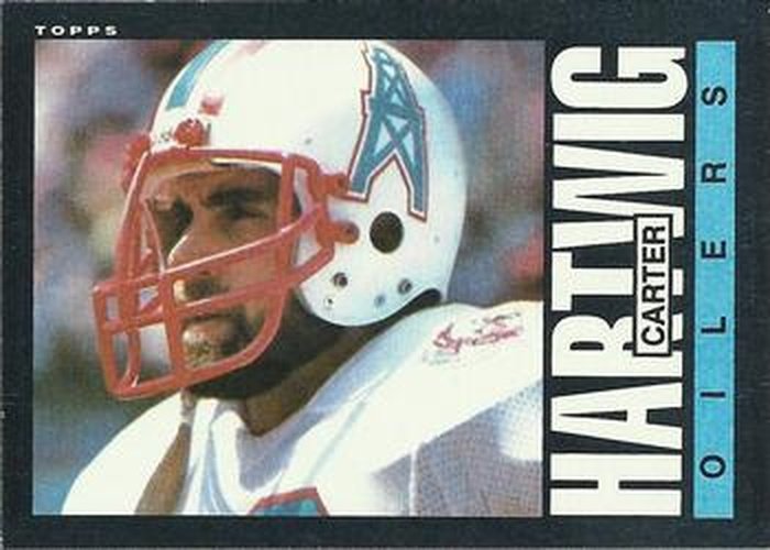 #250 Carter Hartwig - Houston Oilers - 1985 Topps Football