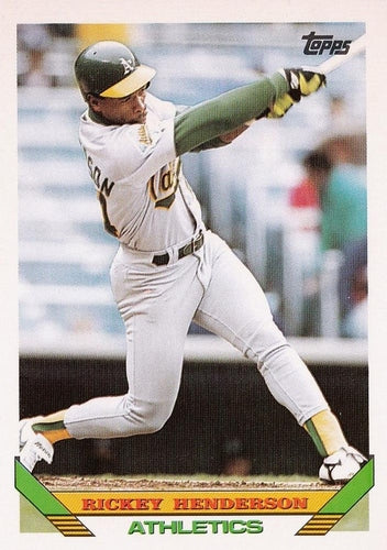 #750 Rickey Henderson - Oakland Athletics - 1993 Topps Baseball