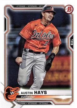 #50 Austin Hays - Baltimore Orioles - 2021 Bowman Baseball