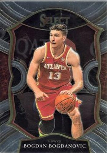 #50 Bogdan Bogdanovic - Atlanta Hawks - 2020-21 Panini Select Basketball