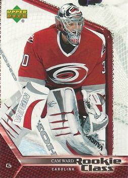 #50 Cam Ward - Carolina Hurricanes - 2005-06 Upper Deck Rookie Class Box Set Hockey