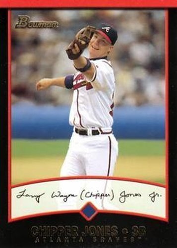 #50 Chipper Jones - Atlanta Braves - 2001 Bowman Baseball