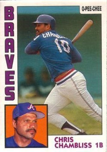 #50 Chris Chambliss - Atlanta Braves - 1984 O-Pee-Chee Baseball