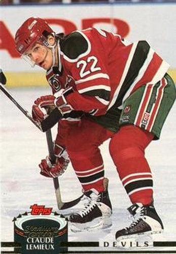 #50 Claude Lemieux - New Jersey Devils - 1992-93 Stadium Club Hockey