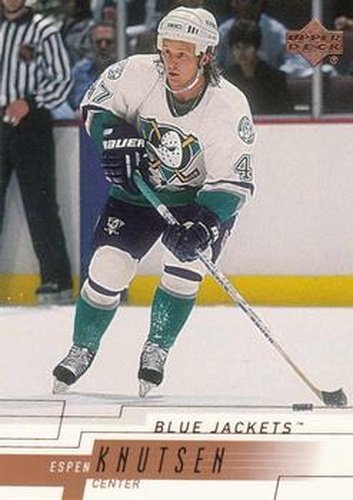 #50 Espen Knutsen - Columbus Blue Jackets - 2000-01 Upper Deck Hockey