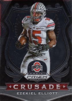 #50 Ezekiel Elliott- Ohio State Buckeyes - 2020 Panini Prizm Draft Picks Football