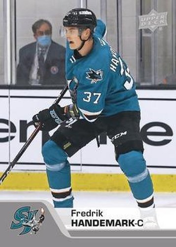 #50 Fredrik Handemark - San Jose Barracuda - 2020-21 Upper Deck AHL Hockey