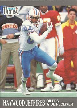 #50 Haywood Jeffires - Houston Oilers - 1991 Ultra Football