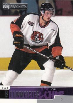 #50 Jay Bouwmeester - Medicine Hat Tigers - 1999-00 Upper Deck Prospects Hockey