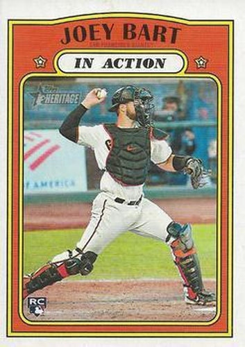#50 Joey Bart - San Francisco Giants - 2021 Topps Heritage Baseball