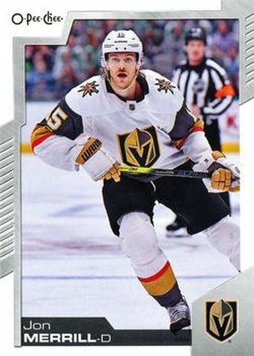 #50 Jon Merrill - Vegas Golden Knights - 2020-21 O-Pee-Chee Hockey