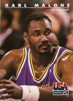 #50 Karl Malone - USA - 1992 SkyBox USA Basketball