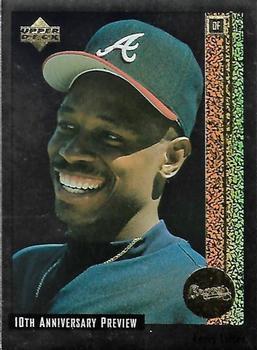 #50 Kenny Lofton - Atlanta Braves - 1998 Upper Deck - 10th Anniversary Preview Baseball