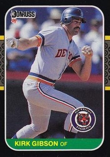 #50 Kirk Gibson - Detroit Tigers - 1987 Donruss Baseball