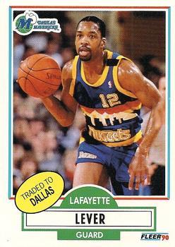 #50 Lafayette Lever - Dallas Mavericks - 1990-91 Fleer Basketball