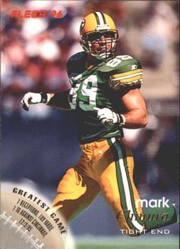 #50 Mark Chmura - Green Bay Packers - 1996 Fleer Football