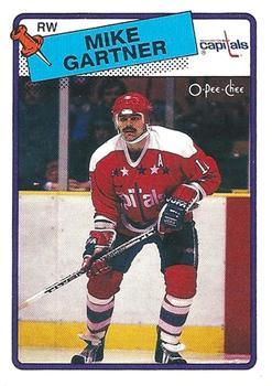 #50 Mike Gartner - Washington Capitals - 1988-89 O-Pee-Chee Hockey