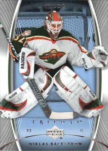 #50 Niklas Backstrom - Minnesota Wild - 2007-08 Upper Deck Trilogy Hockey
