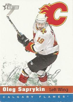 #50 Oleg Saprykin - Calgary Flames - 2000-01 Topps Heritage Hockey