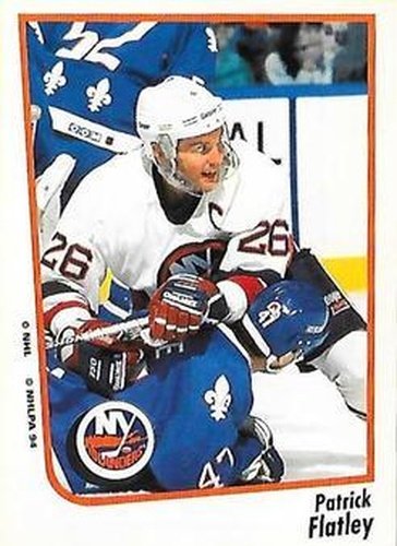 #50 Patrick Flatley - New York Islanders - 1994-95 Panini Hockey Stickers