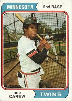 #50 Rod Carew - Minnesota Twins - 1974 Topps Baseball