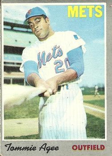 #50 Tommie Agee - New York Mets - 1970 Topps Baseball