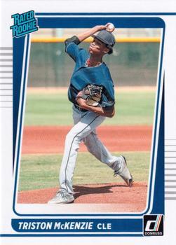 #50 Triston McKenzie - Cleveland Indians - 2021 Donruss Baseball