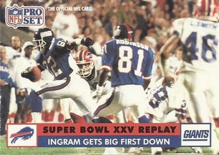 #50 Mark Ingram - New York Giants - 1991 Pro Set Football