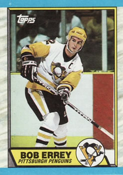#50 Bob Errey - Pittsburgh Penguins - 1989-90 Topps Hockey