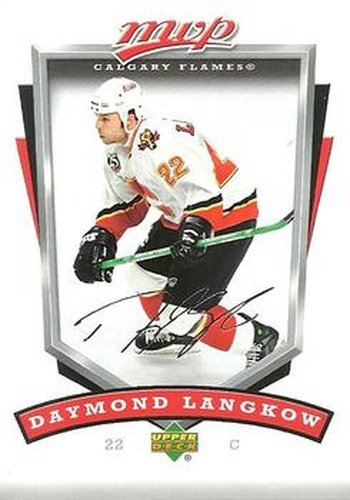 #50 Daymond Langkow - Calgary Flames - 2006-07 Upper Deck MVP Hockey