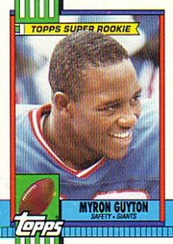 #50 Myron Guyton - New York Giants - 1990 Topps Football