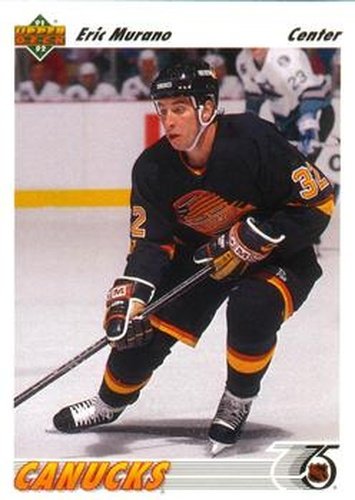 #50 Eric Murano - Vancouver Canucks - 1991-92 Upper Deck Hockey