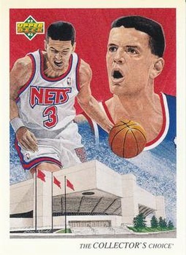 #50 Drazen Petrovic - New Jersey Nets - 1992-93 Upper Deck Basketball