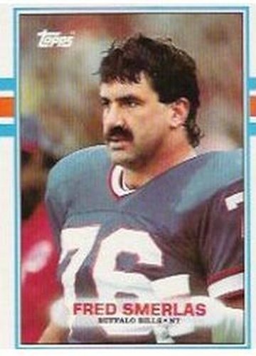 #50 Fred Smerlas - Buffalo Bills - 1989 Topps Football