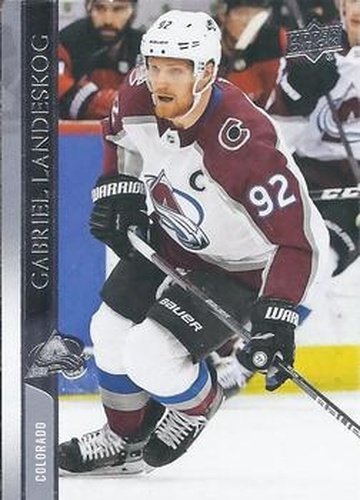 #50 Gabriel Landeskog - Colorado Avalanche - 2020-21 Upper Deck Hockey