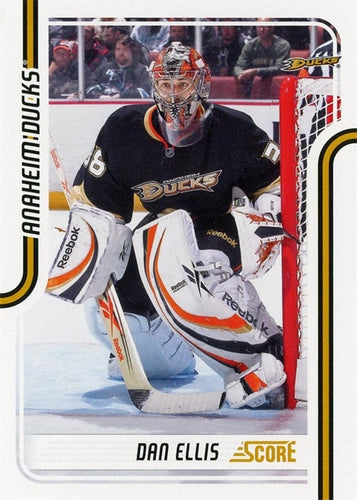 #50 Dan Ellis - Anaheim Ducks - 2011-12 Score Hockey