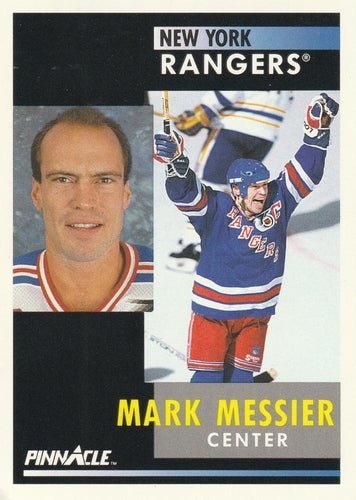 #50 Mark Messier - New York Rangers - 1991-92 Pinnacle Hockey