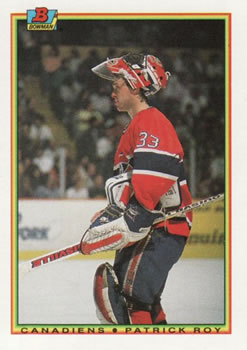 #50 Patrick Roy - Montreal Canadiens - 1990-91 Bowman Hockey
