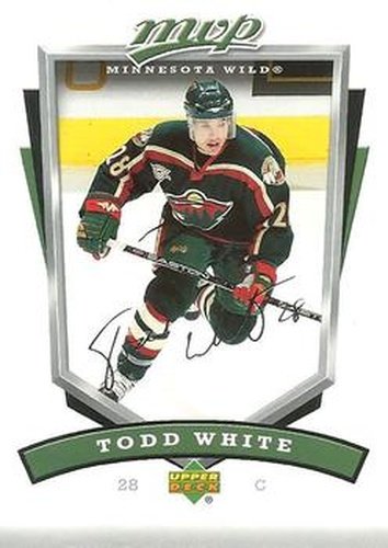 #150 Todd White - Minnesota Wild - 2006-07 Upper Deck MVP Hockey