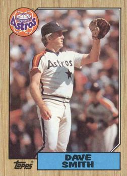 #50 Dave Smith - Houston Astros - 1987 Topps Baseball