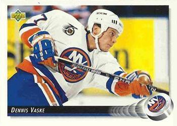 #50 Dennis Vaske - New York Islanders - 1992-93 Upper Deck Hockey