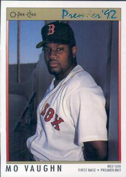 #50 Mo Vaughn - Boston Red Sox - 1992 O-Pee-Chee Premier Baseball