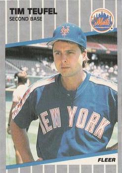 #50 Tim Teufel - New York Mets - 1989 Fleer Baseball