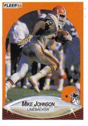 #50 Mike Johnson - Cleveland Browns - 1990 Fleer Football