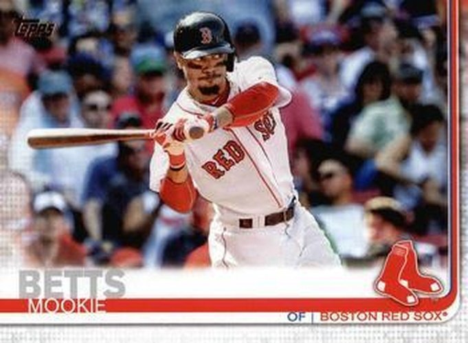 #50a Mookie Betts - Boston Red Sox - 2019 Topps Baseball
