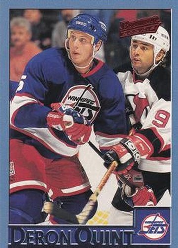 #107 Deron Quint - Winnipeg Jets - 1995-96 Bowman Hockey