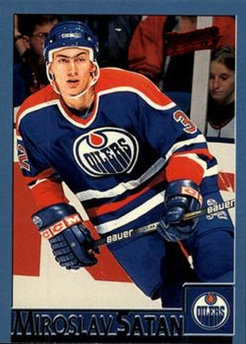 #112 Miroslav Satan - Edmonton Oilers - 1995-96 Bowman Hockey