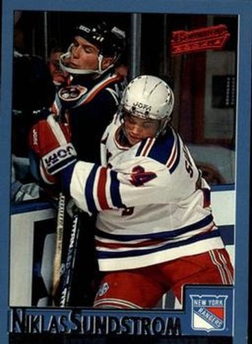 #113 Niklas Sundstrom - New York Rangers - 1995-96 Bowman Hockey