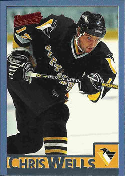 #136 Chris Wells - Pittsburgh Penguins - 1995-96 Bowman Hockey